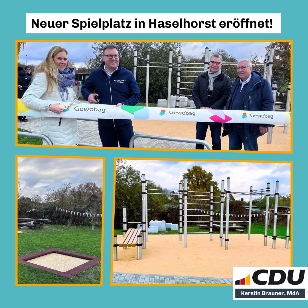Neuer Spielplatz in Haselhorst